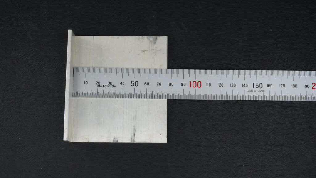 TOEi製、スチール定規 JIS 1級スケール 300㎜ 付き当て