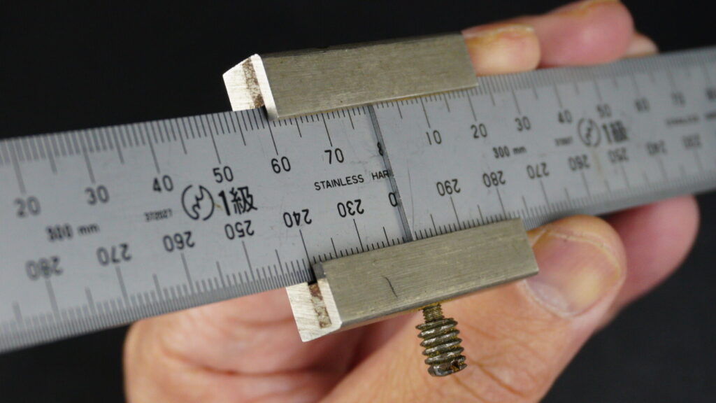 オリジナルスケールストッパー、2枚重ね用、スケール装着